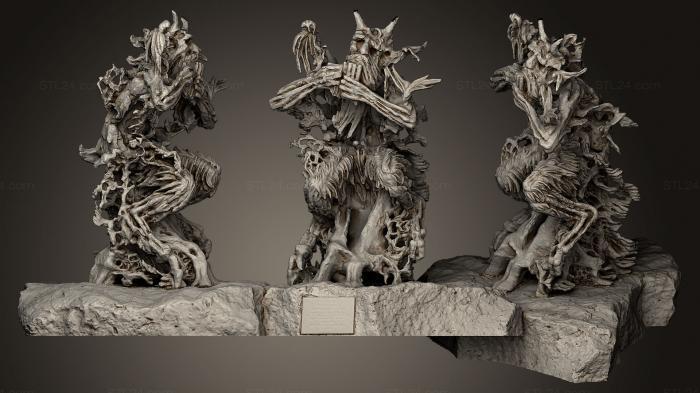 Figurines heroes, monsters and demons (Dieu Pan God Pan, STKM_0442) 3D models for cnc
